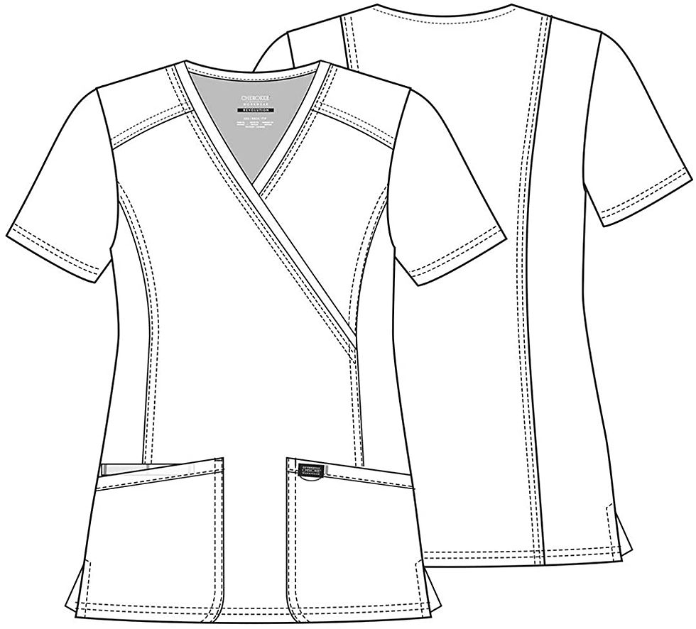 Thumbnail: WW Revolution by Cherokee Womens Mock Wrap Top