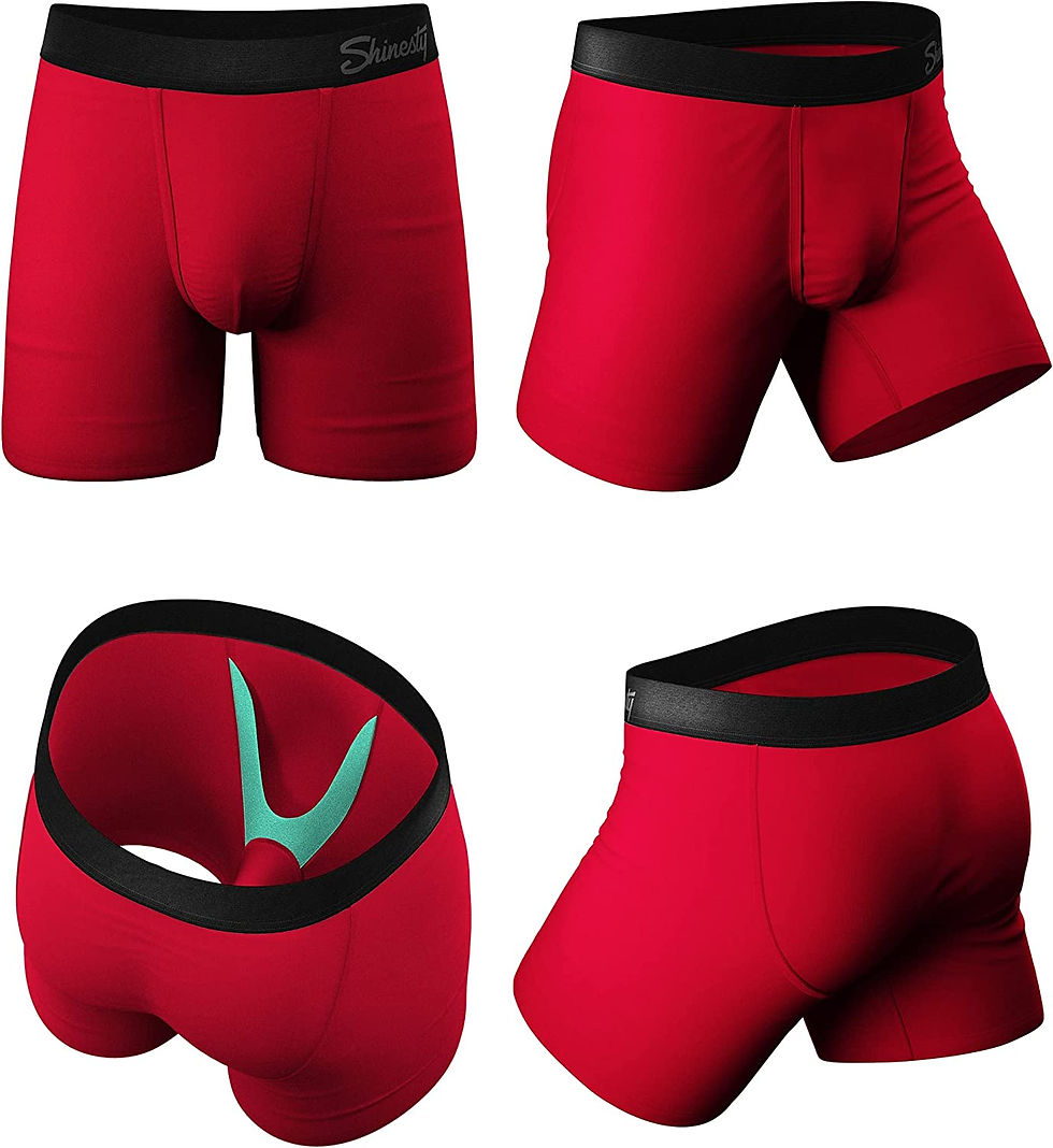 Thumbnail: Shinesty Men's Pouch Boxer Briefs - Micro Modal Ball Hammock Underwear with Fly