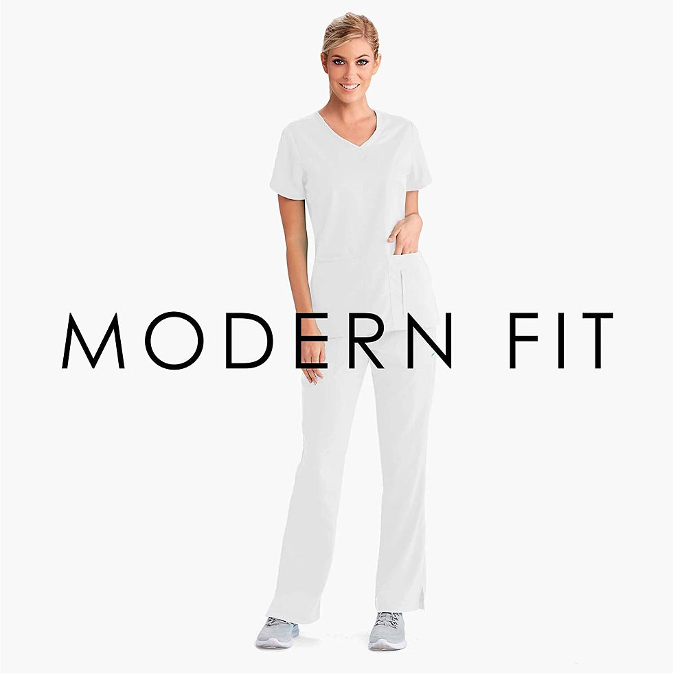 Thumbnail: BARCO Grey's Anatomy Women's Cora Top, Crossover V-Neck Medical Scrub Top w/ 4 
