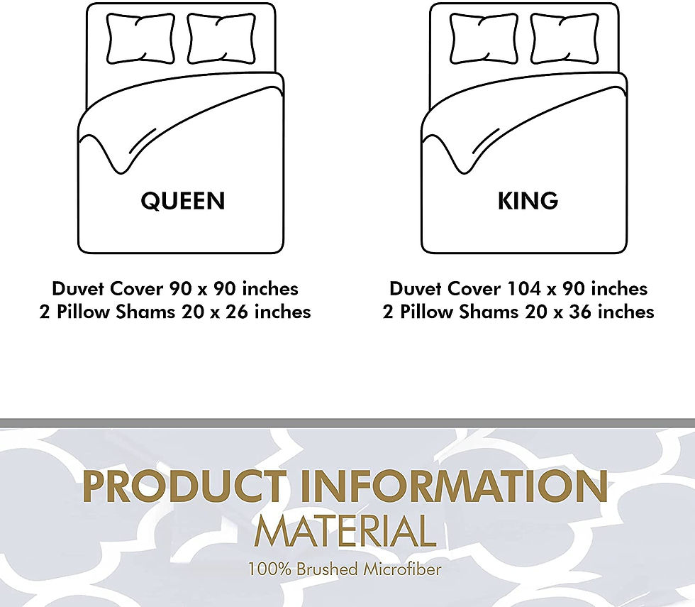 الصورة المصغرة: Utopia Bedding Duvet Cover King Size Set - 1 Duvet Cover with 2 Pillow Shams - 
