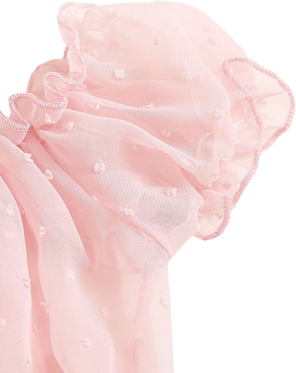 Thumbnail: SheIn Women's Self Tie Ruffle Trim Dobby Mesh Lingerie Set Sexy Bra and Panty
