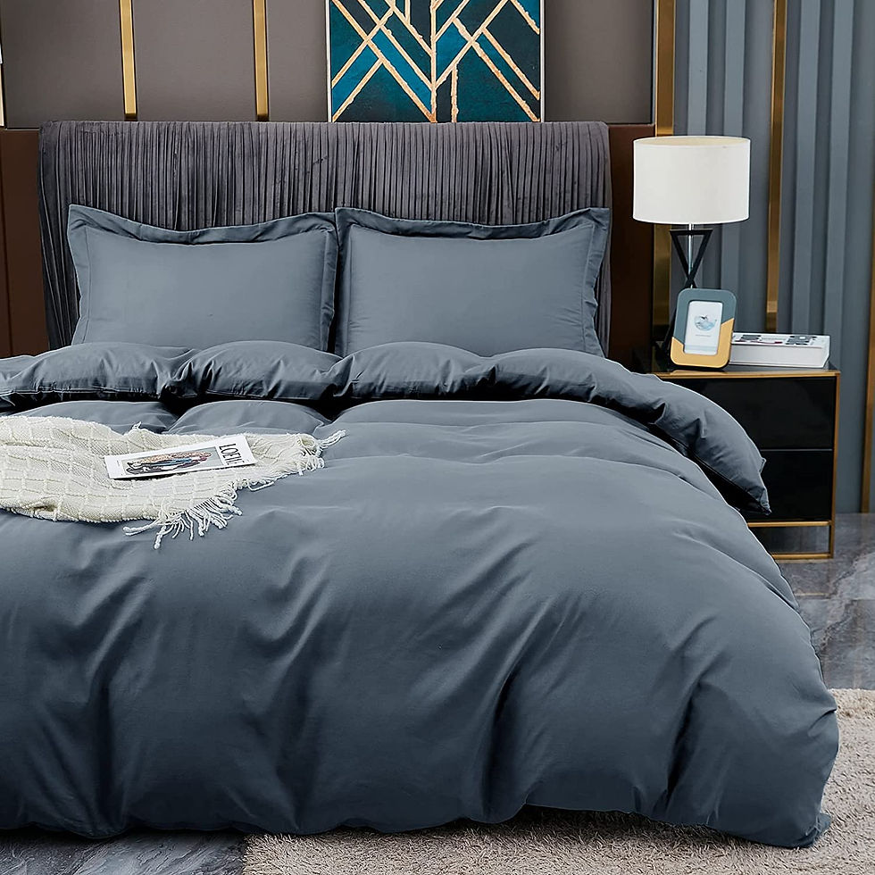 الصورة المصغرة: Duvet Covers Queen Size - Ultra Soft and Breathable Bedding Comforter Cover Set