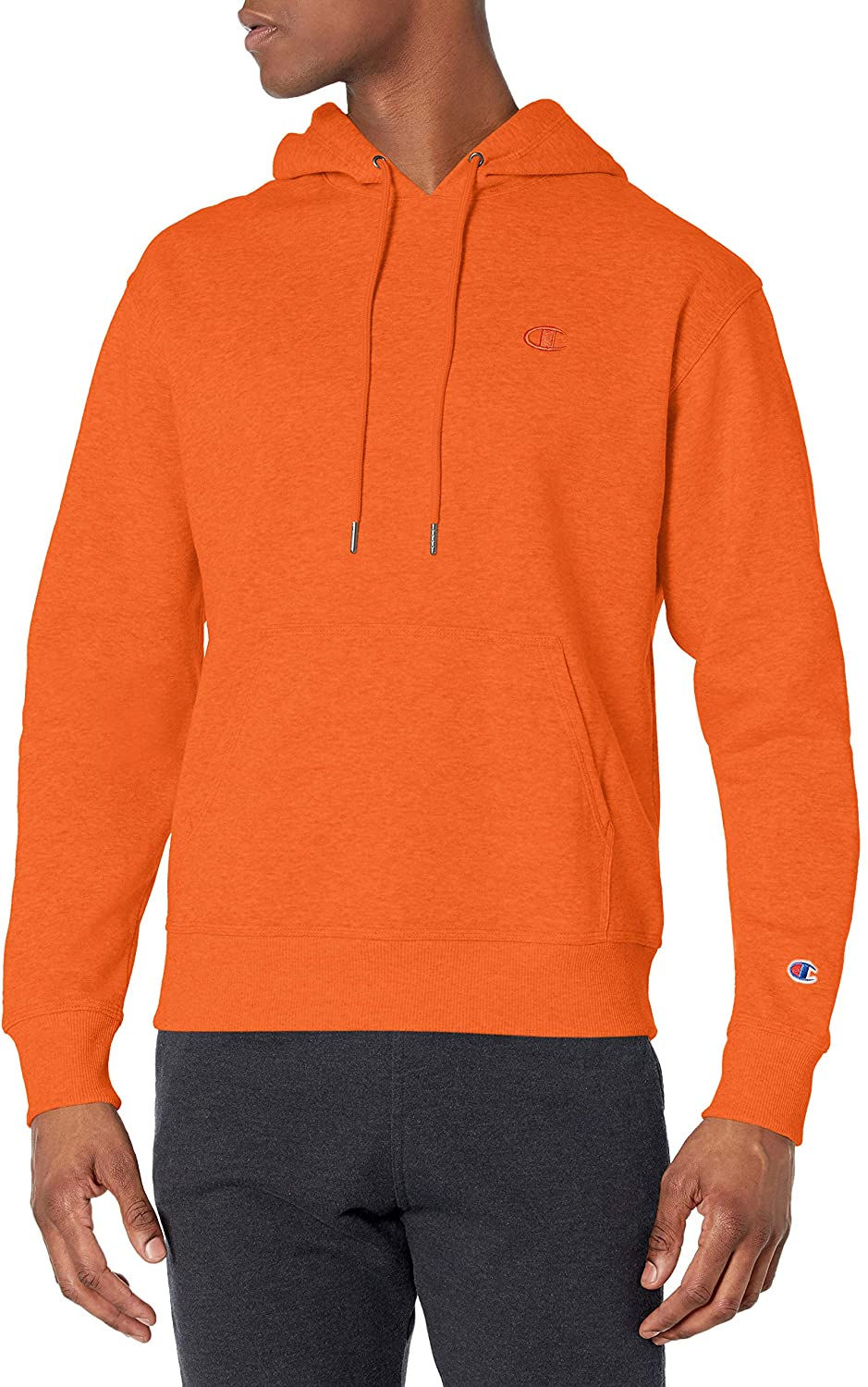 थंबनेल: Champion Men's Powerblend Fleece Hoodie, C Logo