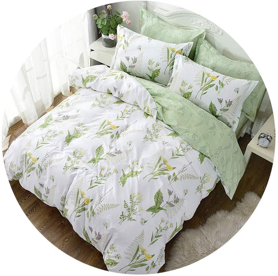 الصورة المصغرة: FADFAY Shabby Duvet Cover Sheet Set 7-Pieces Daisy and Lavender Floral Printed 
