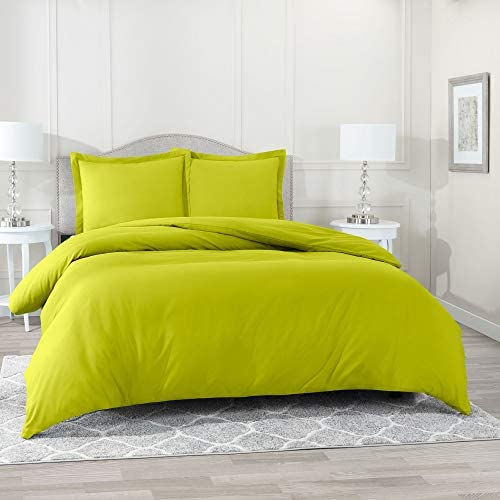 الصورة المصغرة: Nestl White Duvet Cover Queen Size - Soft Queen Duvet Cover Set, 3 Piece Double