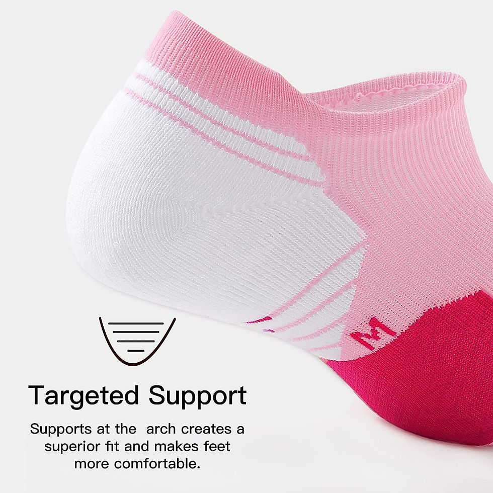 Thumbnail: Womens Athletic Ankle Socks, Running Sport Cushioned Sole Low Cut Socks with Ta