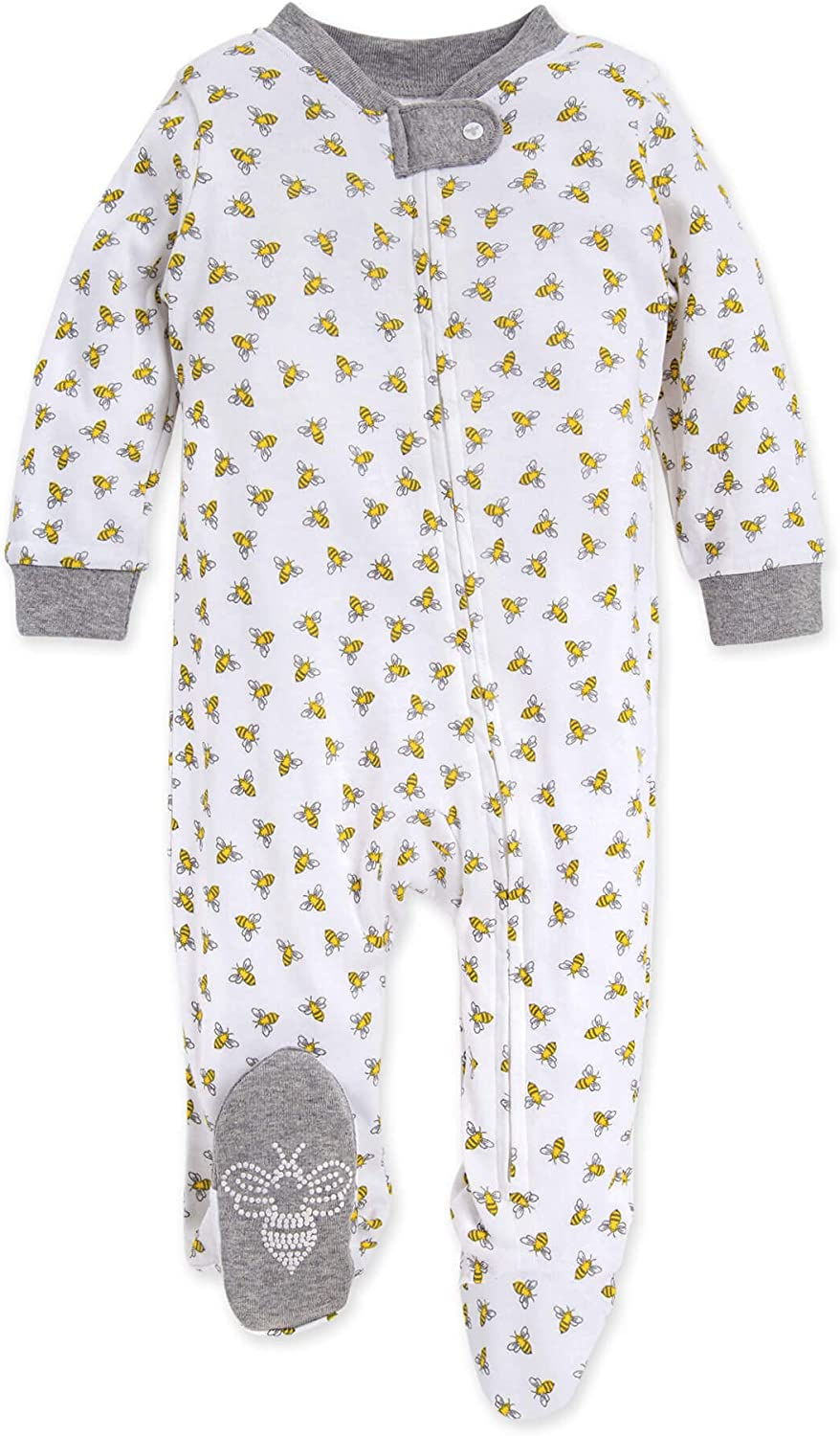 الصورة المصغرة: Burt's Bees Baby Boys' Sleep and Play PJs, 100% Organic Cotton One-Piece Romper