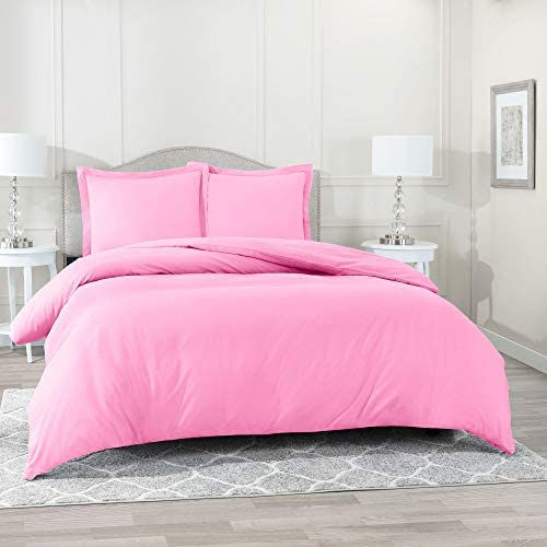 الصورة المصغرة: Nestl White Duvet Cover Queen Size - Soft Queen Duvet Cover Set, 3 Piece Double