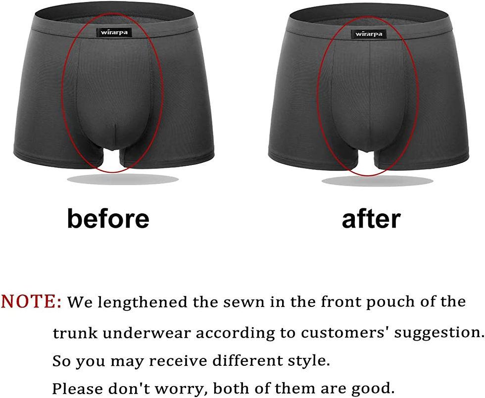 Miniature : wirarpa Men's Underwear Modal Ultra Soft Boxer Briefs Covered Waistband Short L