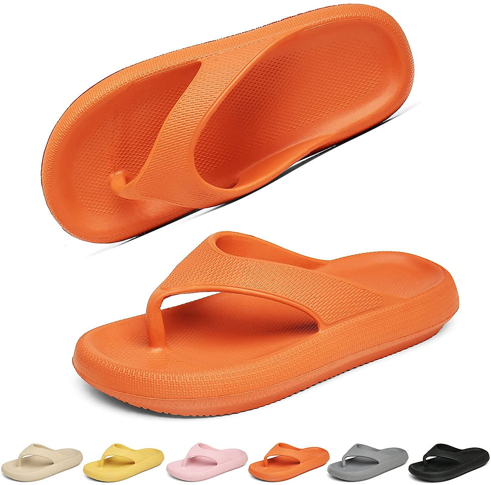 थंबनेल: Geweo Cloud Slippers for Women and Men Pillow Slippers Non-Slip Cushioned Thick