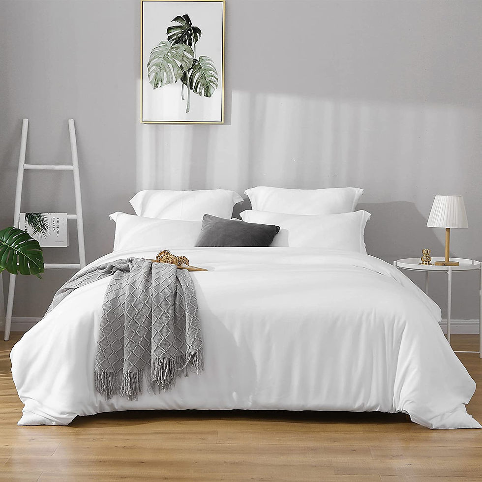 الصورة المصغرة: Duvet Covers Queen Size - Ultra Soft and Breathable Bedding Comforter Cover Set