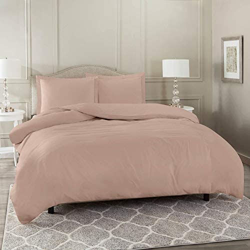 Miniature : Nestl Twin Duvet Cover Set - Double Brushed Purple Duvet Cover Twin 2 Piece wit