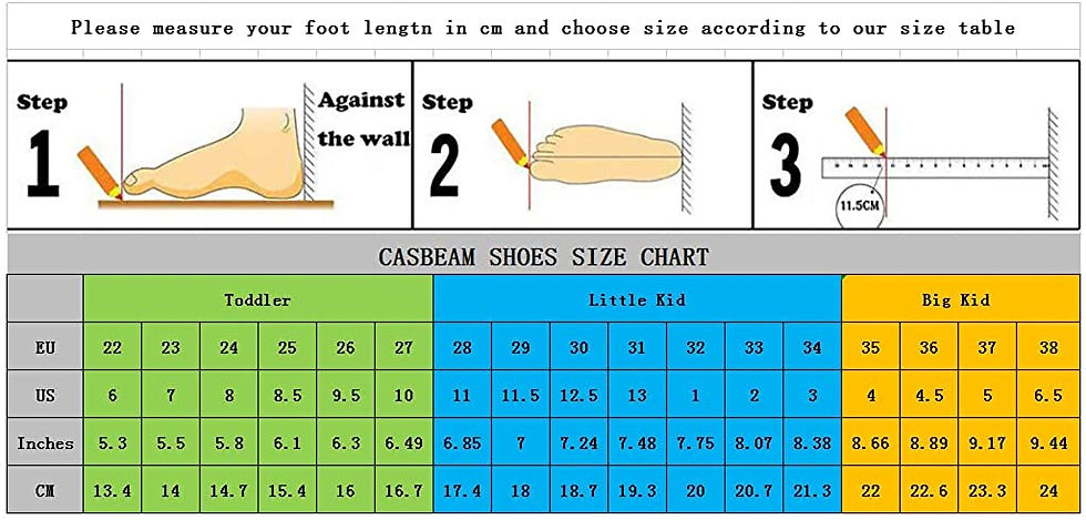 Thumbnail: Casbeam Kids Breathable Sneakers Mesh Lightweight Easy Walk Casual Sport Strap 