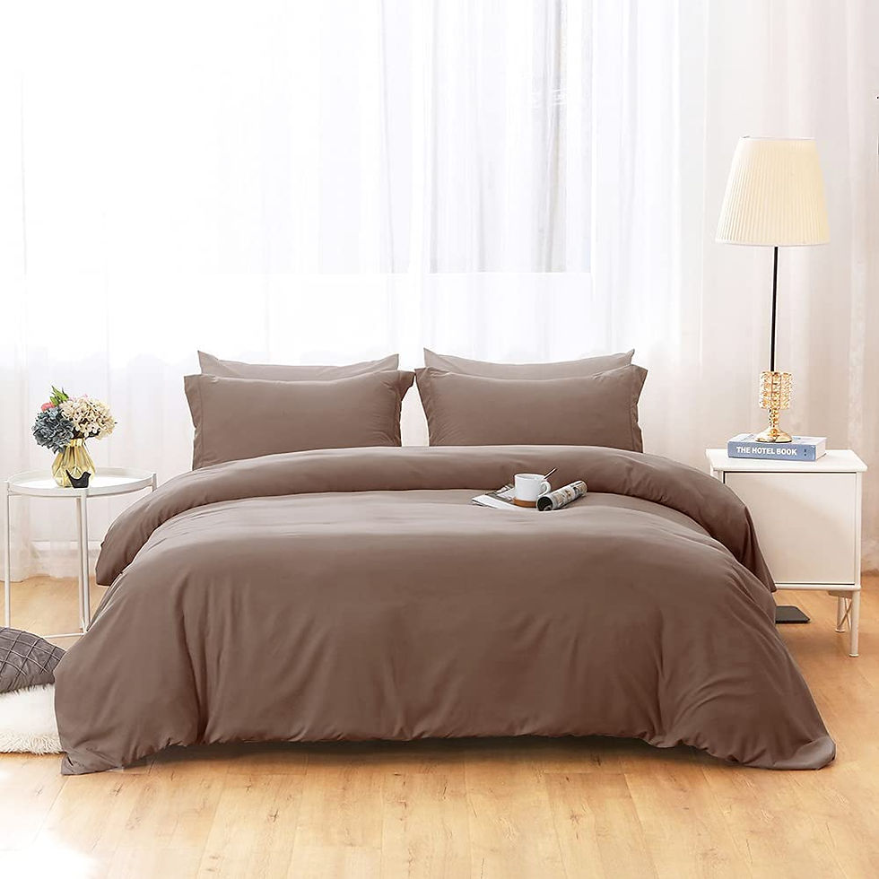 الصورة المصغرة: Duvet Covers Queen Size - Ultra Soft and Breathable Bedding Comforter Cover Set
