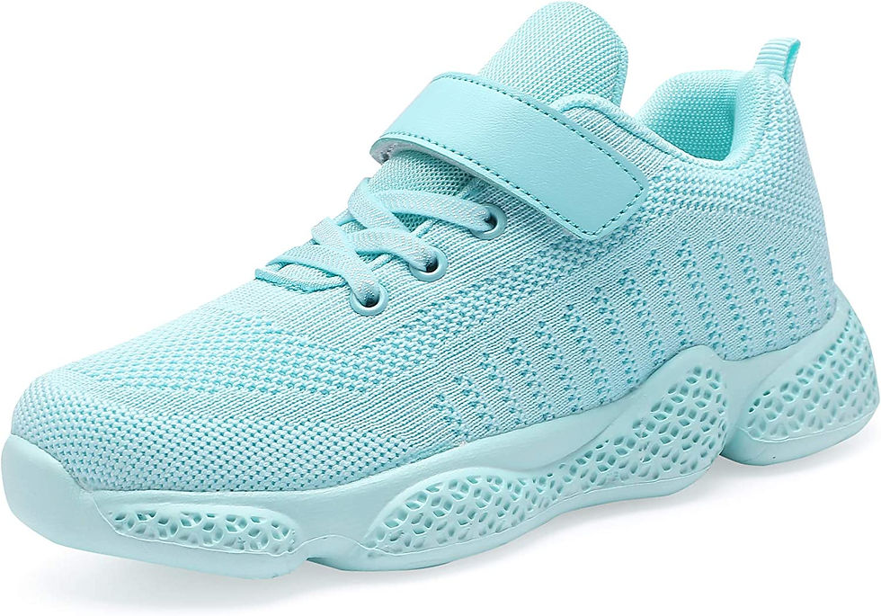 Thumbnail: Casbeam Kids Breathable Sneakers Mesh Lightweight Easy Walk Casual Sport Strap 