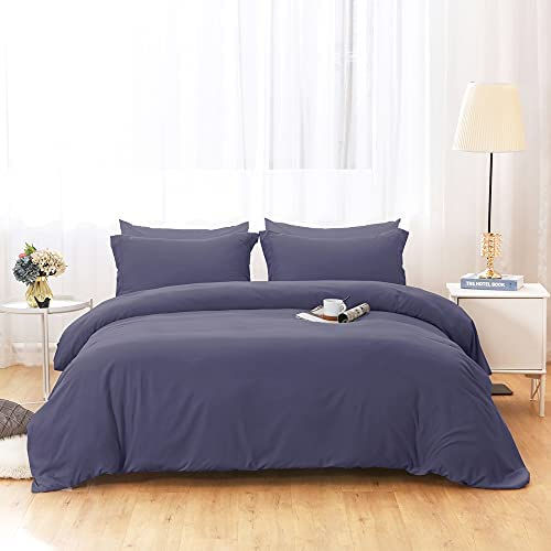 الصورة المصغرة: Duvet Covers Queen Size - Ultra Soft and Breathable Bedding Comforter Cover Set