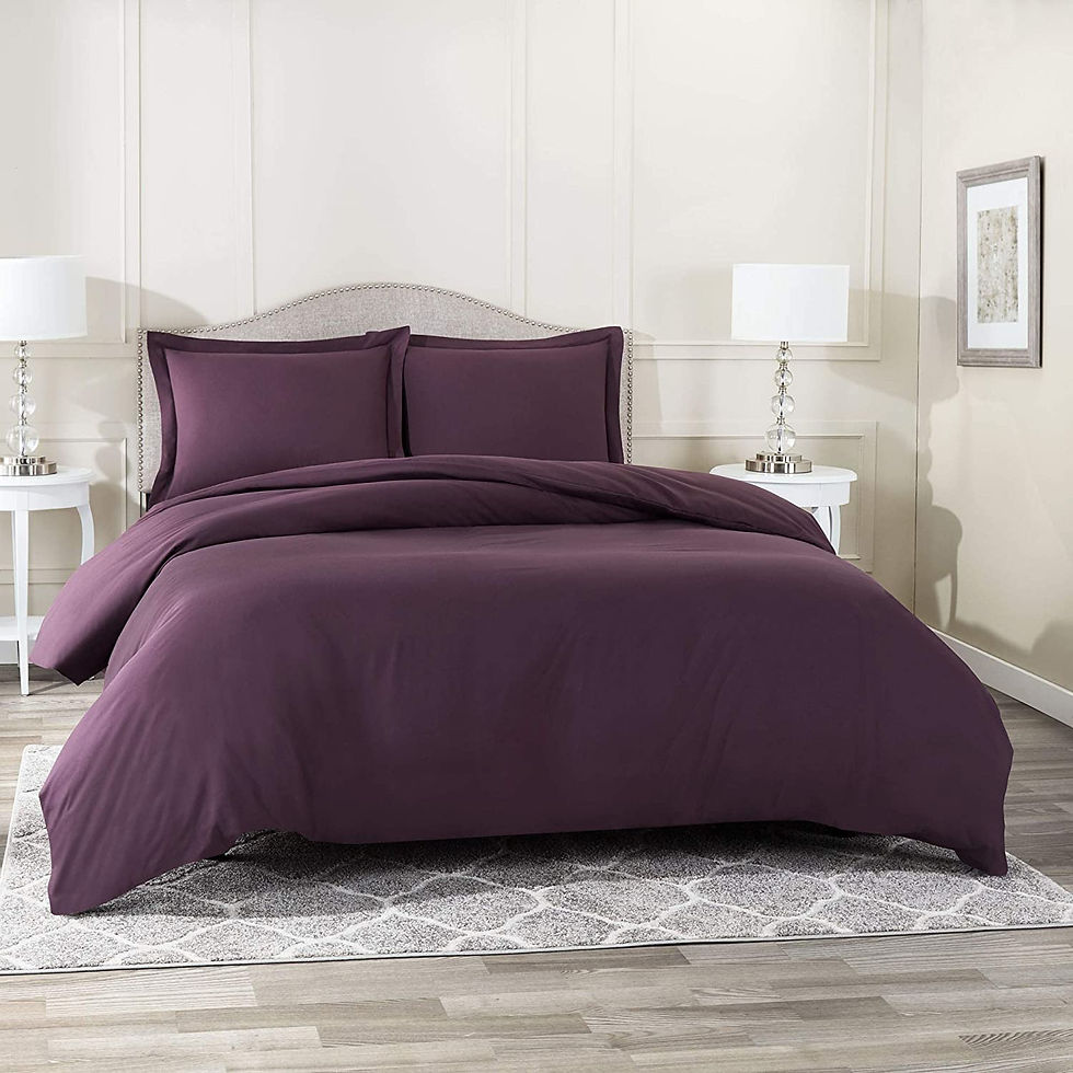 الصورة المصغرة: Nestl White Duvet Cover Queen Size - Soft Queen Duvet Cover Set, 3 Piece Double