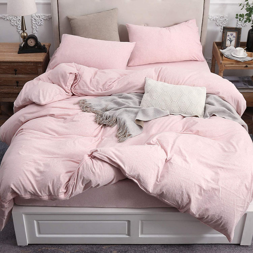 الصورة المصغرة: PURE ERA Jersey Knit Duvet Cover Set 100% T-Shirt Cotton Super Soft Comfy, Soli