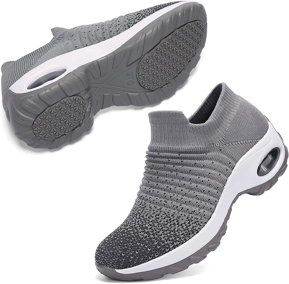 Миниатюра: STQ Slip On Breathe Mesh Walking Shoes Women Fashion Sneakers Comfort Wedge Pla
