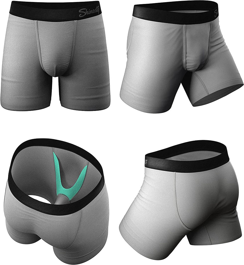 Thumbnail: Shinesty Mens Underwear with Pouch, Supportive Ball Hammock® Boxer Briefs for 
