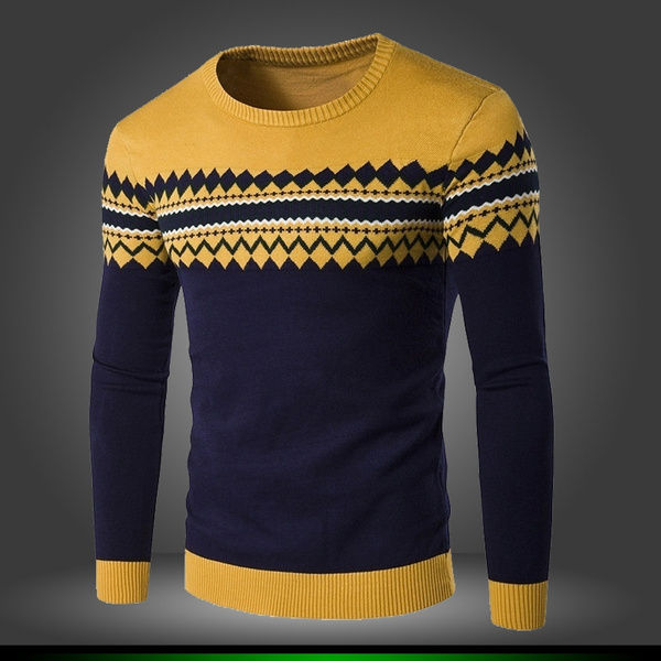 الصورة المصغرة: New Autumn Men's Sweater Winter Pullover Cotton Casual O Neck Jumpers Thin Male