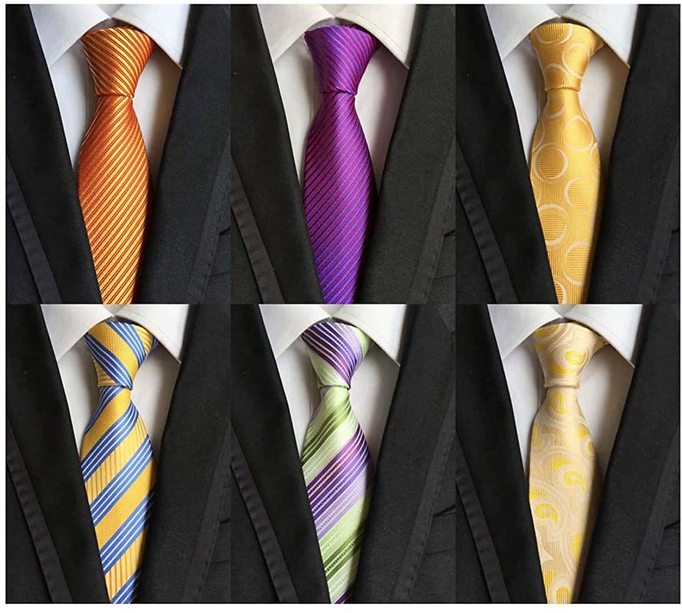 थंबनेल: WeiShang Lot 6 PCS Classic Men's Silk Tie Necktie Woven JACQUARD Neck Ties