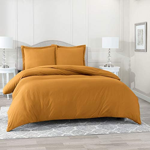 الصورة المصغرة: Nestl White Duvet Cover Queen Size - Soft Queen Duvet Cover Set, 3 Piece Double