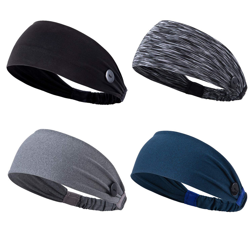 थंबनेल: 4Pcs Headbands with Buttons Face mask for Doctor Nurse Protect Ears Elasticity 