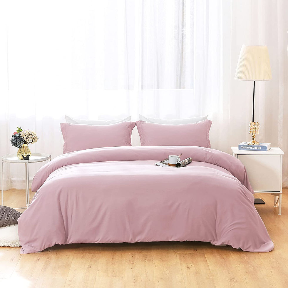 الصورة المصغرة: Duvet Covers Queen Size - Ultra Soft and Breathable Bedding Comforter Cover Set