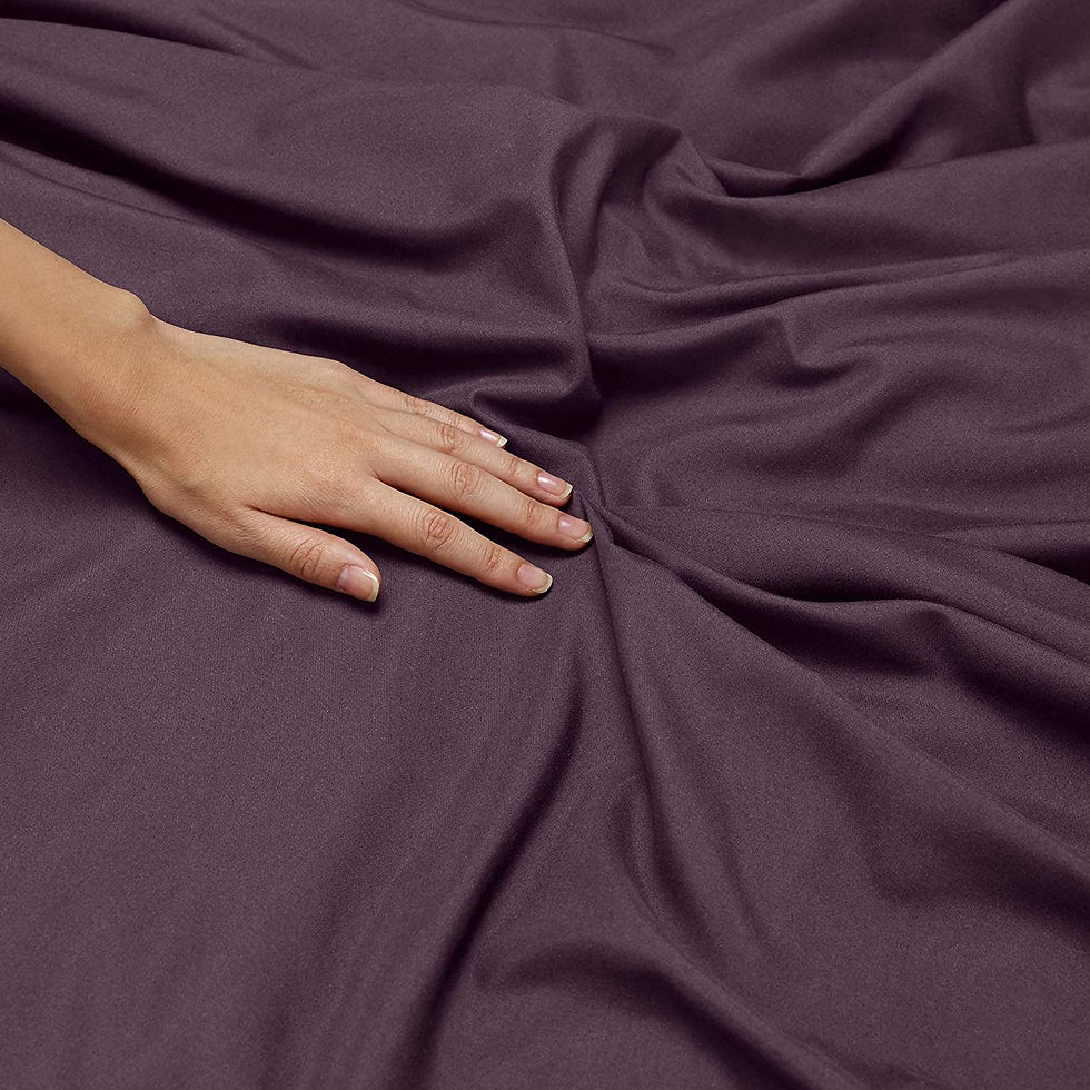 Miniature : Nestl Twin Duvet Cover Set - Double Brushed Purple Duvet Cover Twin 2 Piece wit