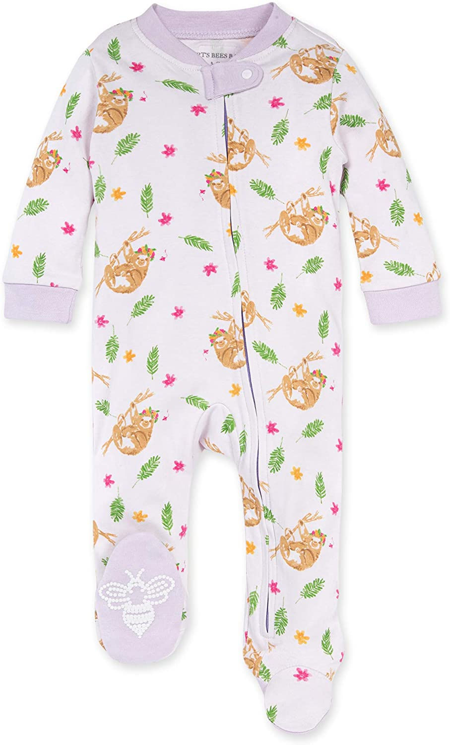 الصورة المصغرة: Burt's Bees Baby Boys' Sleep and Play PJs, 100% Organic Cotton One-Piece Romper