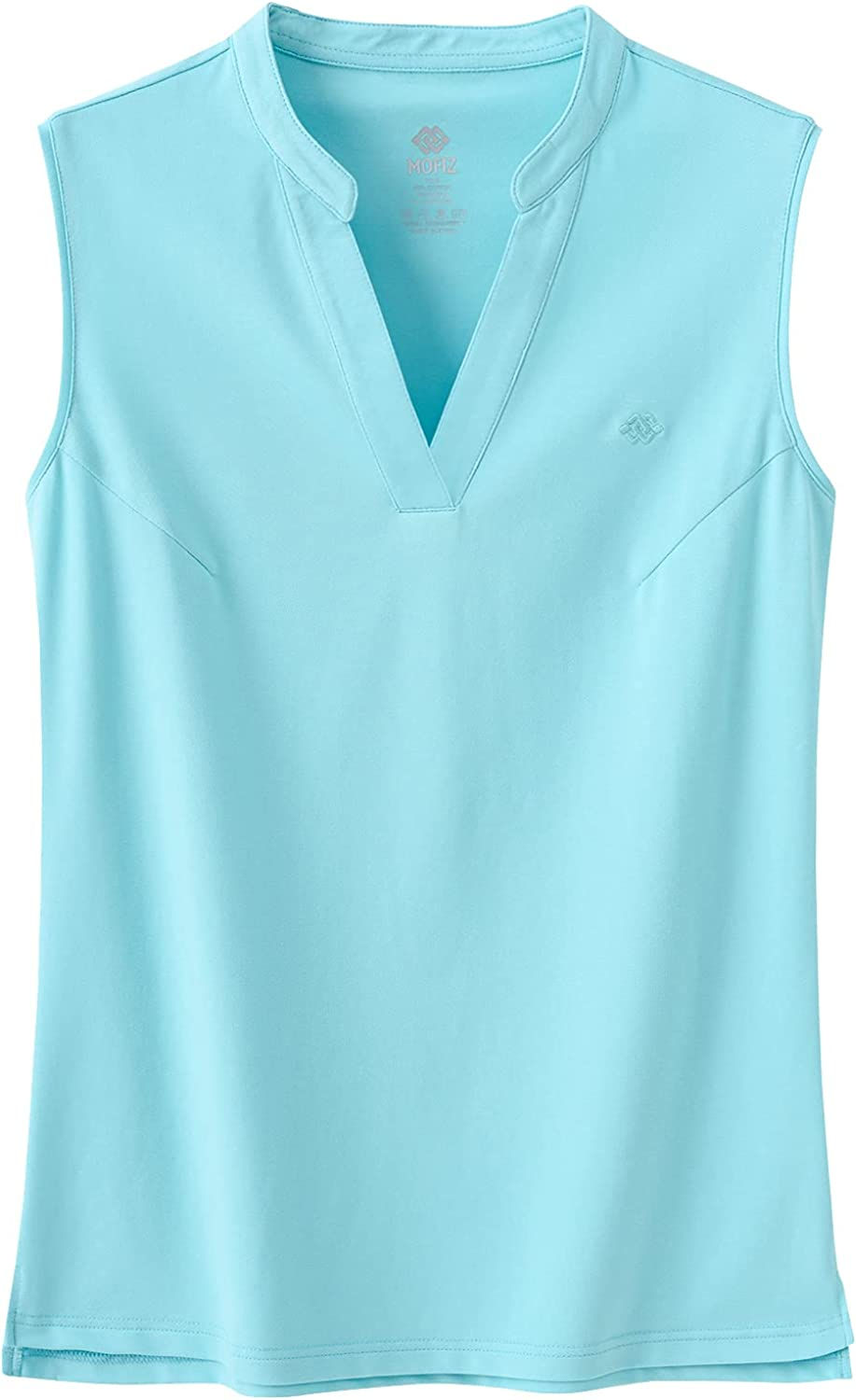 Thumbnail: MoFiz Women's Sleeveless Golf Tennis Shirt Collarless Sport Tees V-Neck Athleti