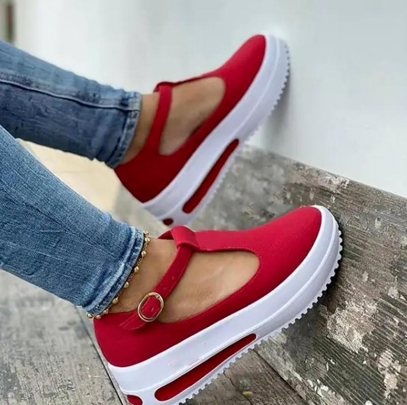 Миниатюра: Summer Women's Sandals Vintage Wedge Shoes Woman Buckle Strap Straw Thick Botto