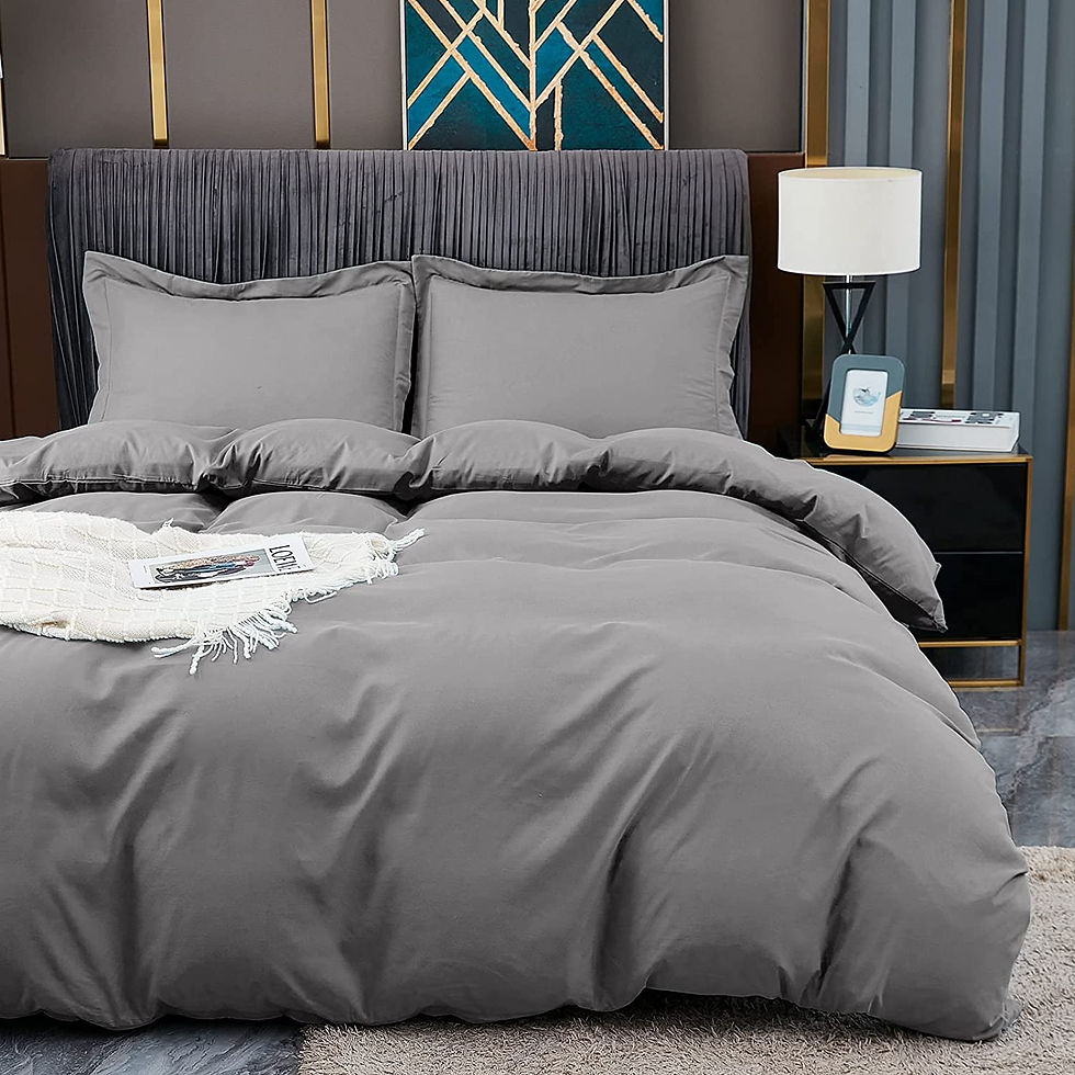 الصورة المصغرة: Duvet Covers Queen Size - Ultra Soft and Breathable Bedding Comforter Cover Set