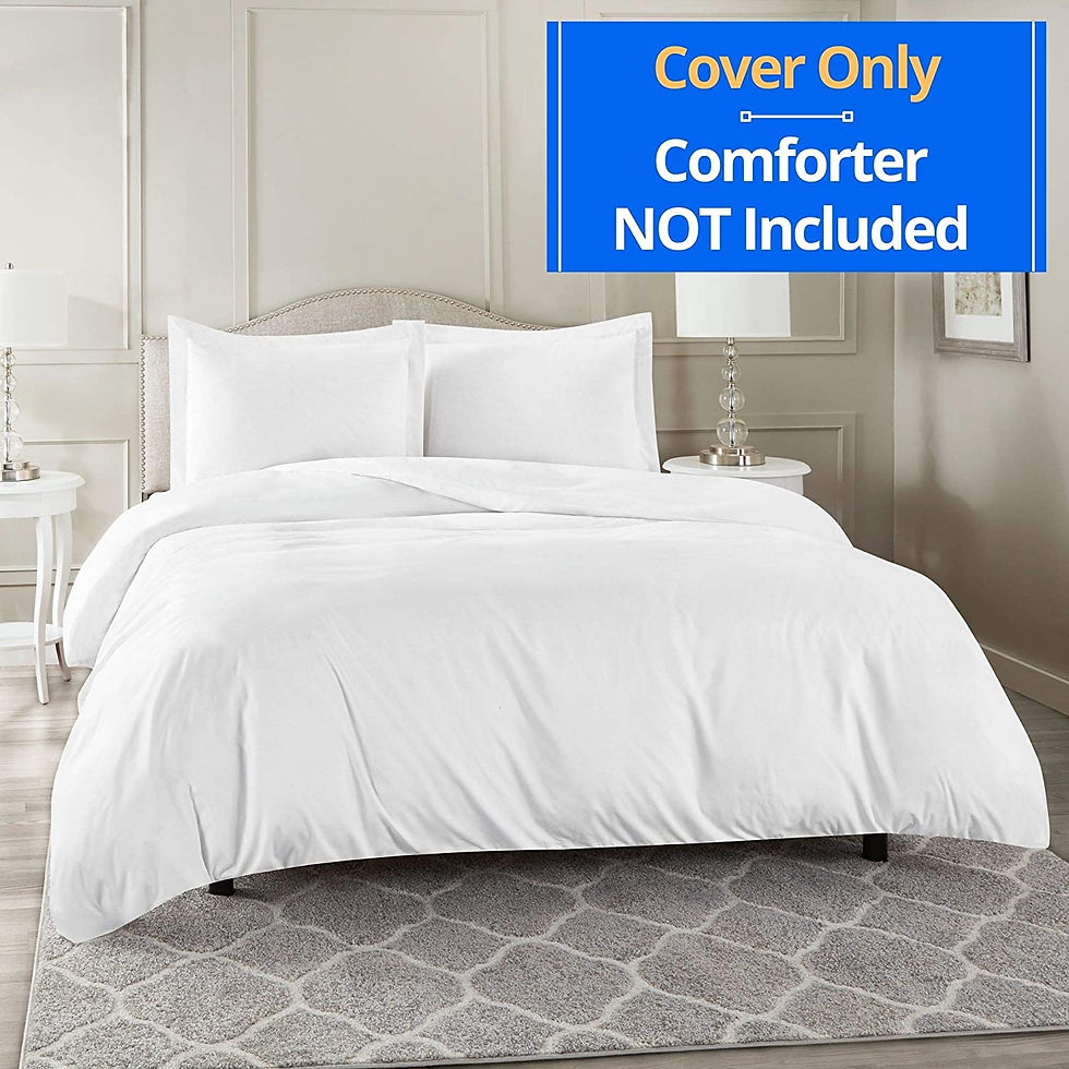 الصورة المصغرة: Nestl White Duvet Cover Queen Size - Soft Queen Duvet Cover Set, 3 Piece Double