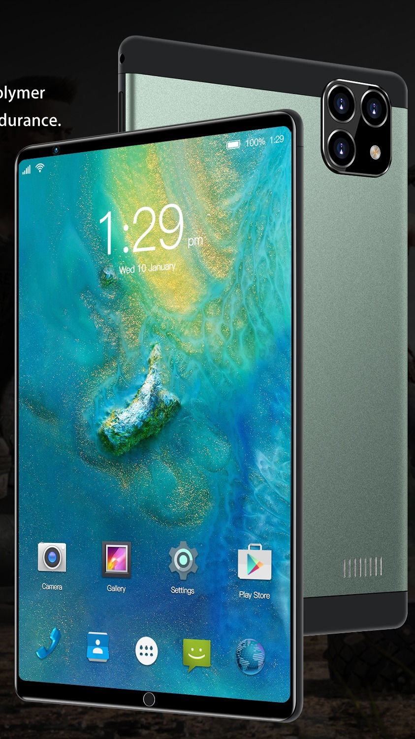 Miniaturbild: 10 core tablet smartphone 12gb ram 512gb rom 8.1 inch commercial android dual c