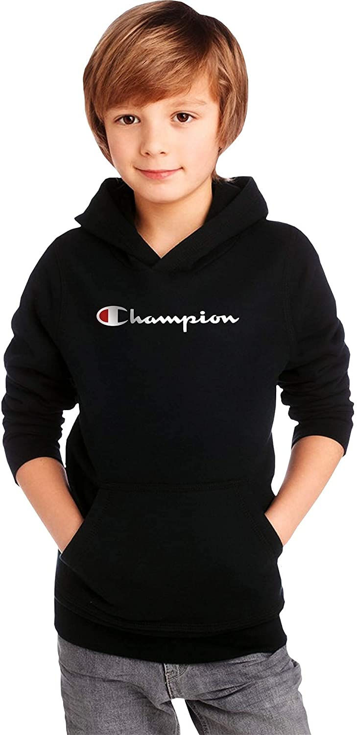 Thumbnail: Champion Kids Clothes Sweatshirts Youth Heritage Fleece Pull On Hoody Sweatshir