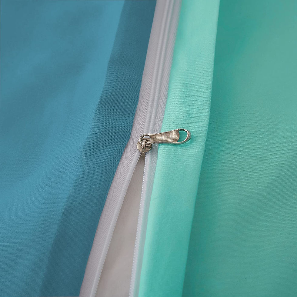 الصورة المصغرة: ZEIMON Rainbow Duvet Cover Twin, 3 Pieces Ombre Pastel Duvet Cover Set, All Sea