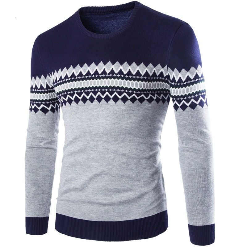 الصورة المصغرة: New Autumn Men's Sweater Winter Pullover Cotton Casual O Neck Jumpers Thin Male