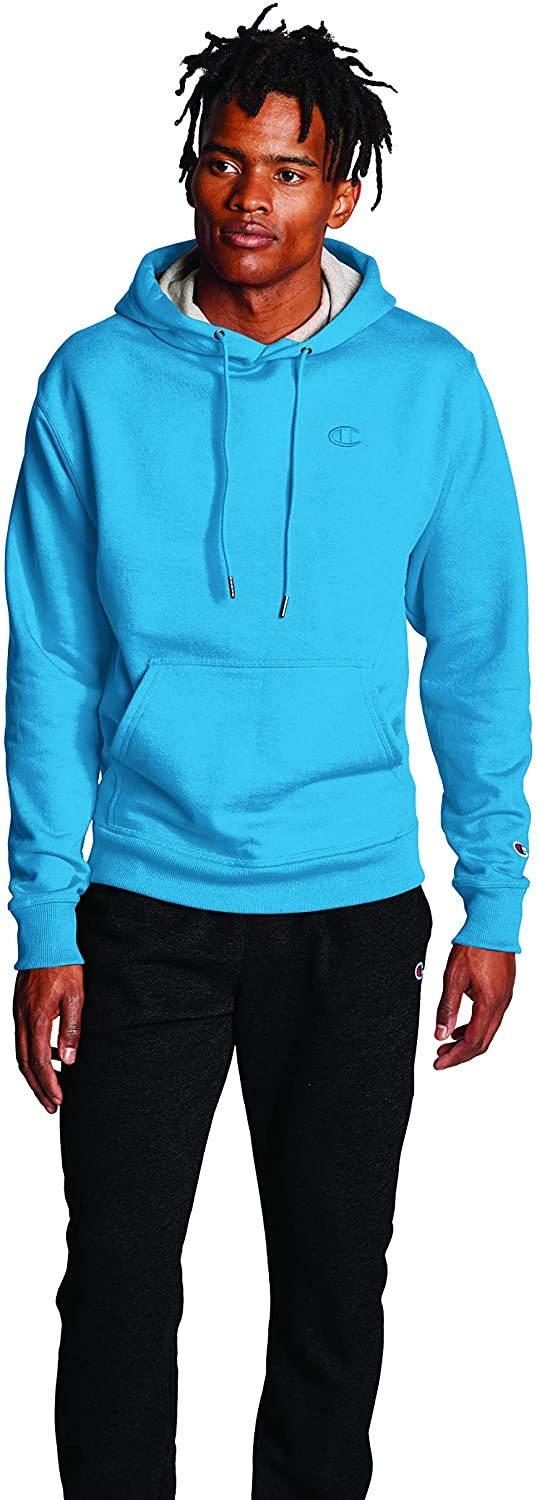 थंबनेल: Champion Men's Powerblend Fleece Hoodie, C Logo