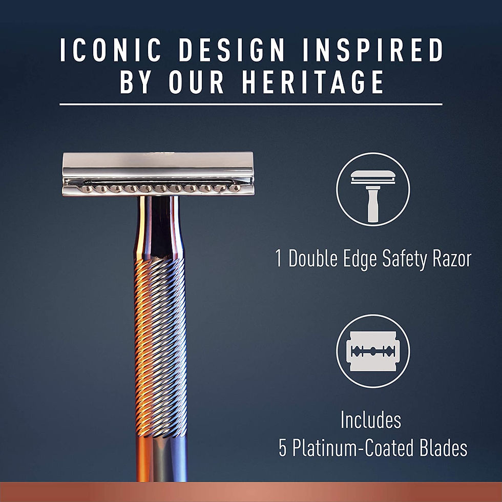 थंबनेल: King C. Gillette Complete Men's Beard Care Gift Kit, Double Edge Safety Razor, 