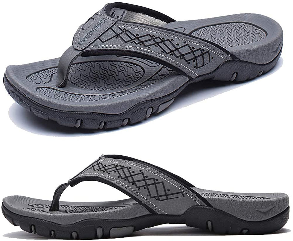 Miniatura: KIIU Mens Thong Sandals Indoor and Outdoor Beach Flip Flop