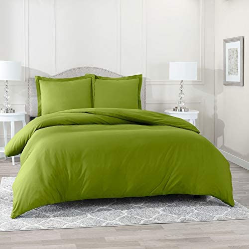 الصورة المصغرة: Nestl White Duvet Cover Queen Size - Soft Queen Duvet Cover Set, 3 Piece Double