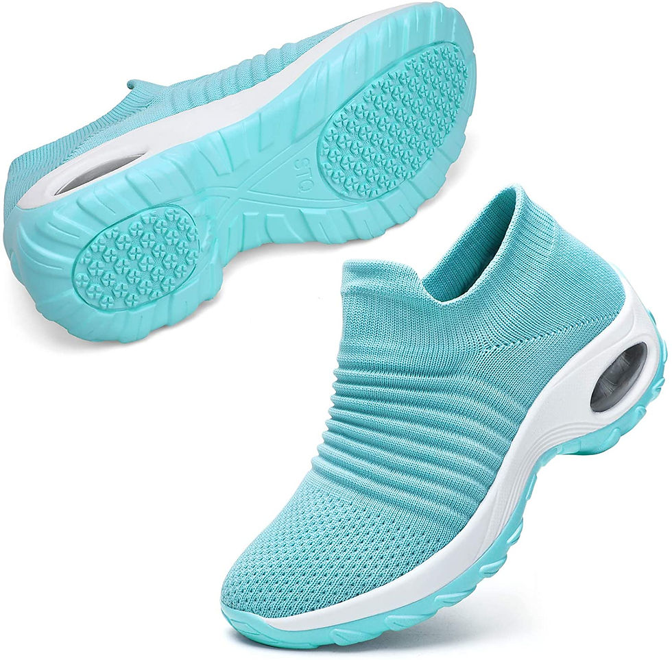 Миниатюра: STQ Slip On Breathe Mesh Walking Shoes Women Fashion Sneakers Comfort Wedge Pla