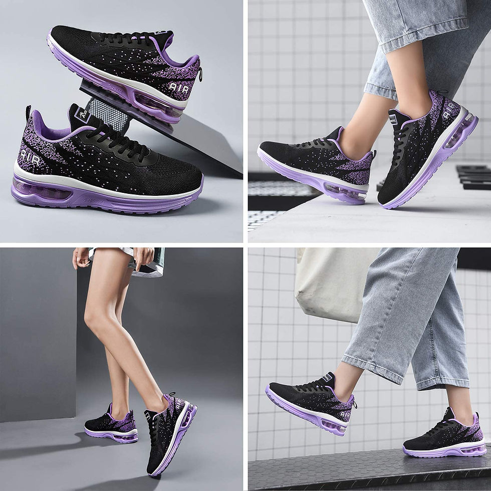 थंबनेल: Autper Women's Air Athletic Tennis Running Sneakers Lightweight Sport Gym Joggi