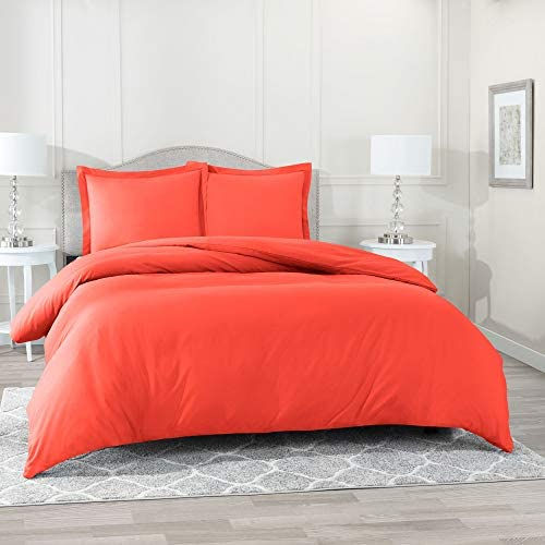 الصورة المصغرة: Nestl White Duvet Cover Queen Size - Soft Queen Duvet Cover Set, 3 Piece Double