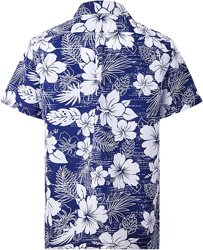 Miniature : Hawaiian Shirts for Men Regular Fit Short Sleeve Mens Hawaiian Shirts with Larg