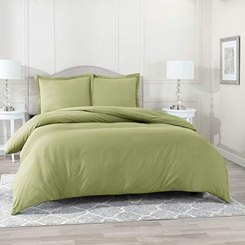 الصورة المصغرة: Nestl White Duvet Cover Queen Size - Soft Queen Duvet Cover Set, 3 Piece Double