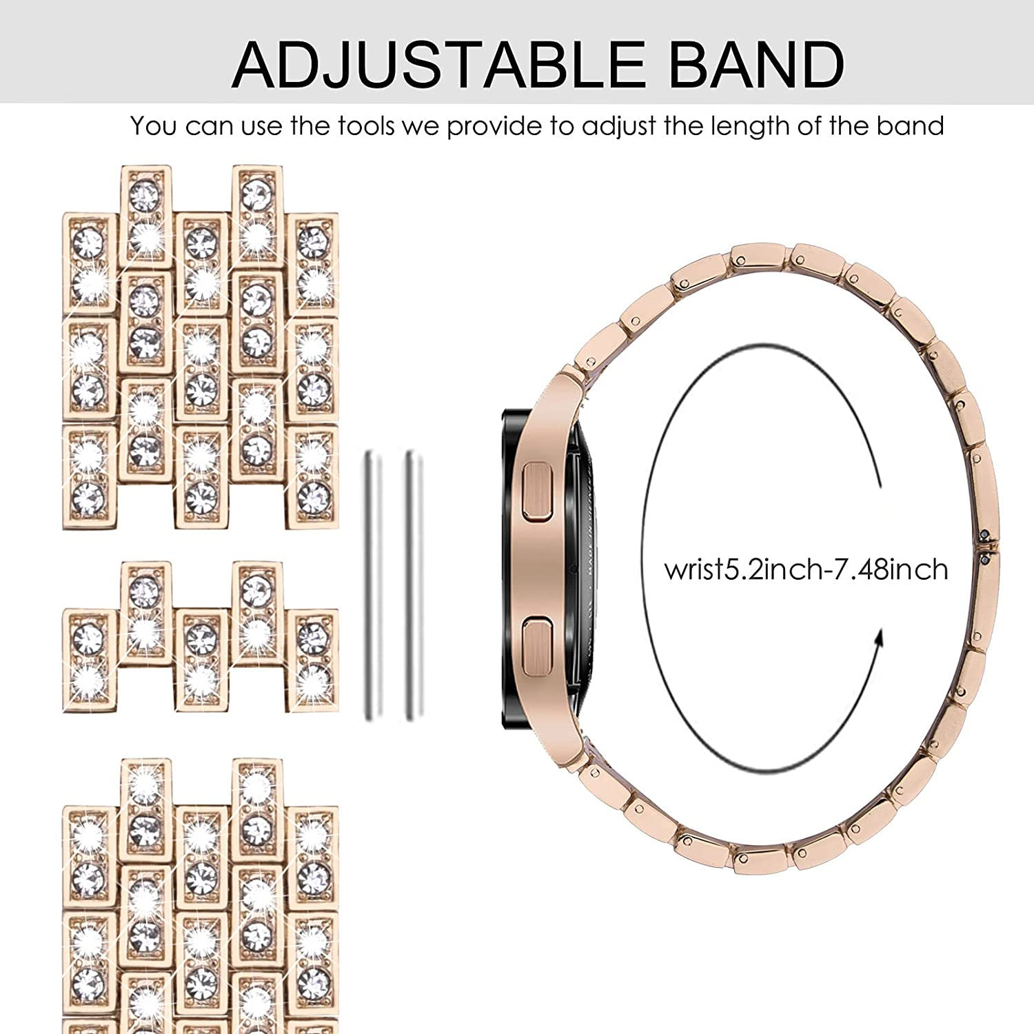V-MORO Compatible with Samsung Galaxy Watch 4 Bands 40mm 44mm/Galaxy Watch 4 Cl