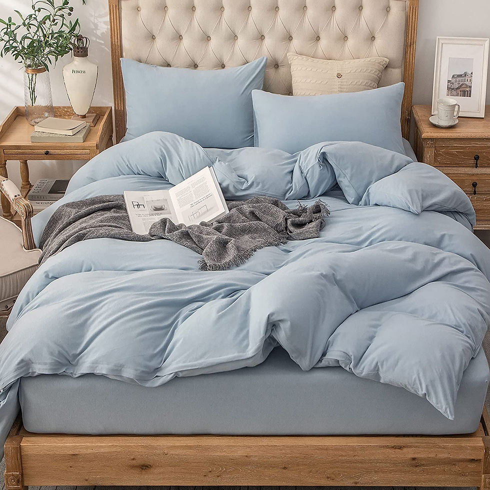 الصورة المصغرة: PURE ERA Jersey Knit Duvet Cover Set 100% T-Shirt Cotton Super Soft Comfy, Soli